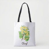 Bloemen terug naar school tote bag (Voorkant)