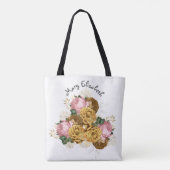Bloemen terug naar school tote bag (Achterkant)