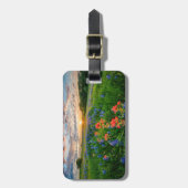 Bloemen | Texas Bluebonnets & Indian Paintborstel Bagagelabel (Voorkant verticaal)