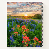 Bloemen | Texas Bluebonnets & Indian Paintborstel Notitieboek (Achterkant)