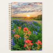 Bloemen | Texas Bluebonnets & Indian Paintborstel Planner (Voorkant)
