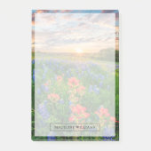 Bloemen | Texas Bluebonnets & Indian Paintborstel Post-it® Notes (Voorkant)