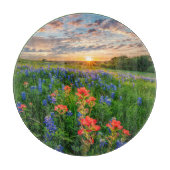 Bloemen | Texas Bluebonnets & Indian Paintborstel Snijplank (Voorkant)