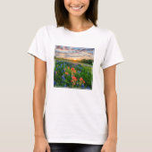 Bloemen | Texas Bluebonnets & Indian Paintborstel T-shirt (Voorkant)