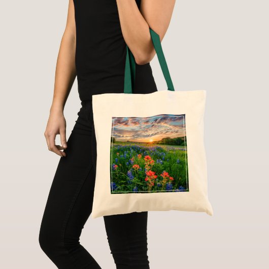 Bloemen | Texas Bluebonnets & Indian Paintborstel Tote Bag (Voorkant (product))