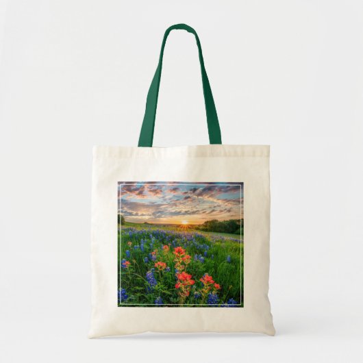 Bloemen | Texas Bluebonnets & Indian Paintborstel Tote Bag (Voorkant)