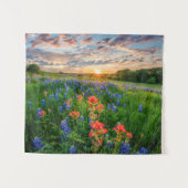 Bloemen | Texas Bluebonnets & Indian Paintborstel Wandkleed (Voorkant (horizontaal))
