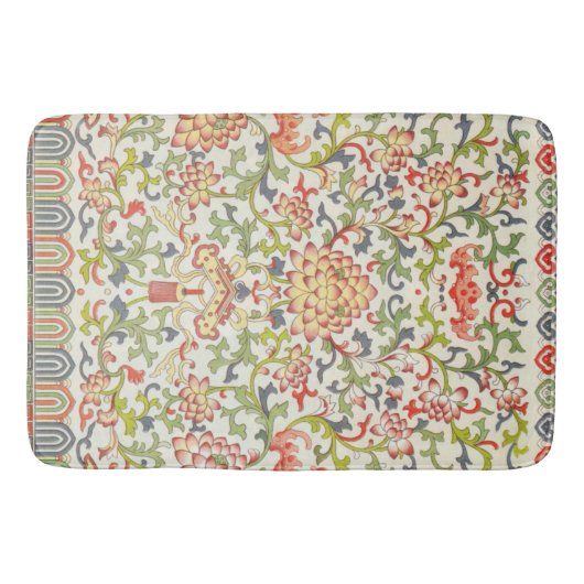  Bloemen Textielbloemen Kunstpatroon Badmat (Voorkant)