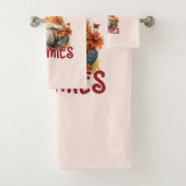 Bloemen Thanksgiving met mijn Gnomies Bad Handdoek (Insitu)