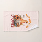 Bloemen Thanksgiving met mijn Gnomies Bad Handdoek (Handdoek)