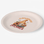 Bloemen Thanksgiving met mijn Gnomies Papieren Bordje (Gekanteld)