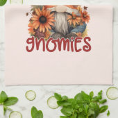 Bloemen Thanksgiving met mijn Gnomies Theedoek (Gevouwen)