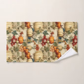 Bloemen Thanksgiving  Patroon (10) Bad Handdoek (Handdoek)
