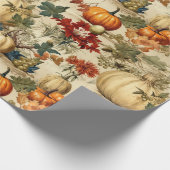 Bloemen Thanksgiving  Patroon (10) Cadeaupapier (Hoek)