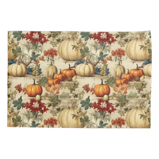 Bloemen Thanksgiving  Patroon (10) Kussensloop (Achterkant-Links)