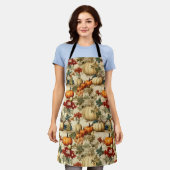 Bloemen Thanksgiving  Patroon (10) Schort (Gedragen)