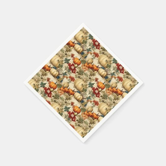 Bloemen Thanksgiving Patroon (10) Servet (Hoek)