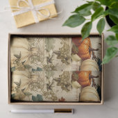 Bloemen Thanksgiving Patroon (10) Tissuepapier (Geschenk)