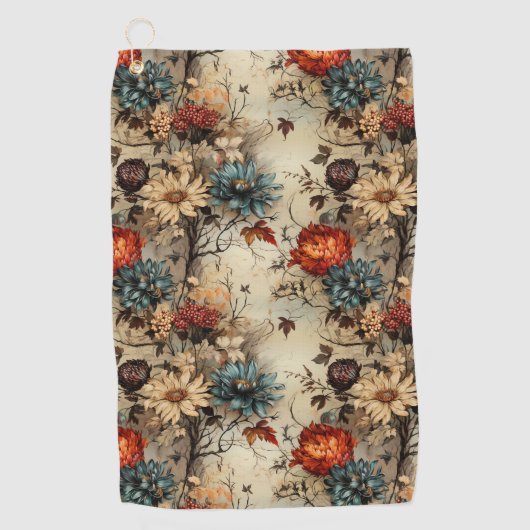 Bloemen Thanksgiving  Patroon (11) Golfhanddoek (Voorkant)