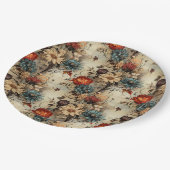 Bloemen Thanksgiving  Patroon (11) Papieren Bordje (Gekanteld)