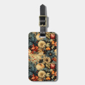 Bloemen Thanksgiving  Patroon (12) Bagagelabel (Voorkant verticaal)