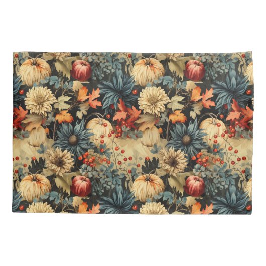 Bloemen Thanksgiving  Patroon (12) Kussensloop (Achterkant-Links)