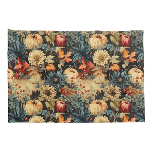 Bloemen Thanksgiving  Patroon (12) Kussensloop (Achterkant-Rechts)