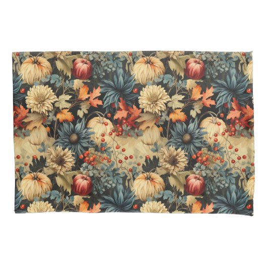 Bloemen Thanksgiving  Patroon (12) Kussensloop (Voorkant-Links)