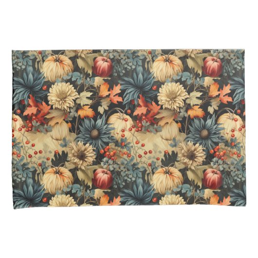 Bloemen Thanksgiving Patroon (12) Kussensloop (Voorkant-Rechts)