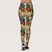 Bloemen Thanksgiving  Patroon (12) Leggings (Achterkant)