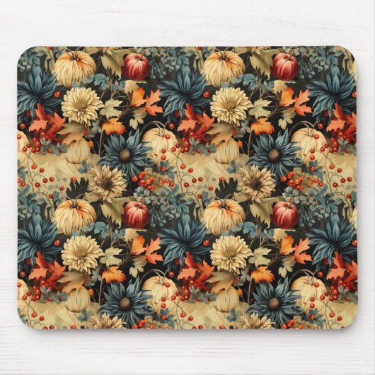 Bloemen Thanksgiving  Patroon (12) Muismat (Voorkant)