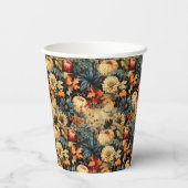 Bloemen Thanksgiving  Patroon (12) Papieren Bekers (Achterkant)