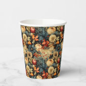 Bloemen Thanksgiving  Patroon (12) Papieren Bekers (Links)