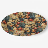 Bloemen Thanksgiving  Patroon (12) Papieren Bordje (Gekanteld)