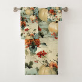 Bloemen Thanksgiving  Patroon (1) Bad Handdoek (Insitu)