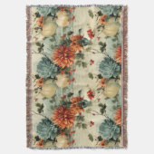 Bloemen Thanksgiving  Patroon (1) Deken (Voorkant Verticaal)