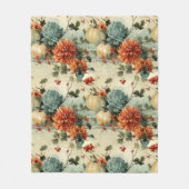 Bloemen Thanksgiving Patroon (1) Fleece Deken (Voorkant)