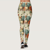 Bloemen Thanksgiving  Patroon (1) Leggings (Achterkant)