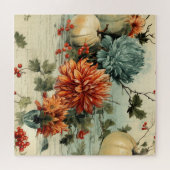 Bloemen Thanksgiving  Patroon (1) Legpuzzel (Horizontaal)