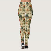 Bloemen Thanksgiving  Patroon (2) Leggings (Achterkant)