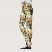 Bloemen Thanksgiving  Patroon (2) Leggings (Links)
