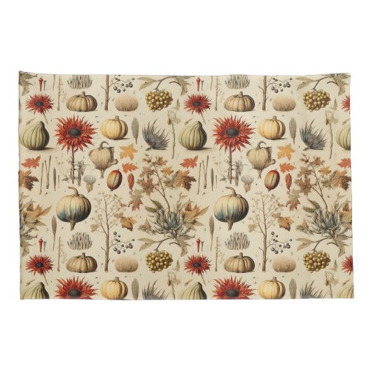 Bloemen Thanksgiving  Patroon (3) Kussensloop (Achterkant-Rechts)