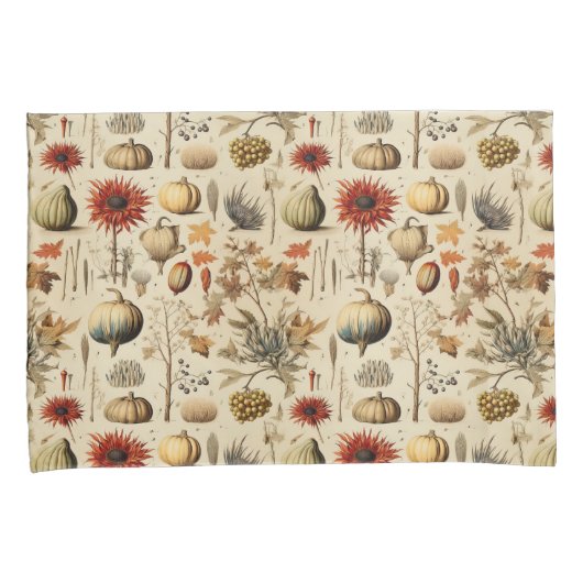 Bloemen Thanksgiving Patroon (3) Kussensloop (Voorkant-Rechts)