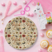 Bloemen Thanksgiving  Patroon (3) Papieren Bordje (Feest)