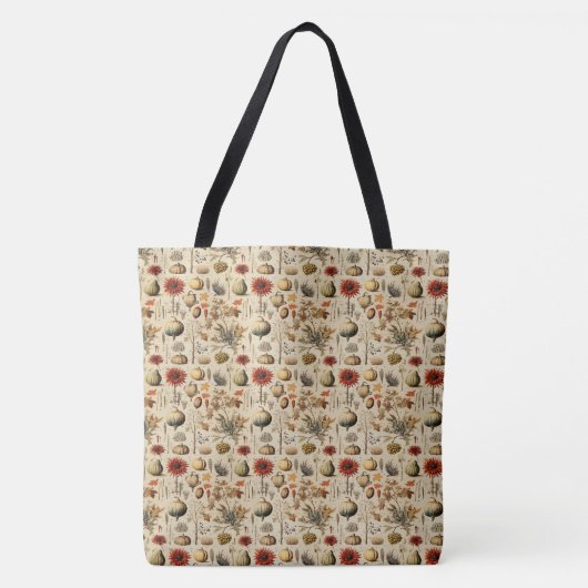 Bloemen Thanksgiving Patroon (3) Tote Bag (Voorkant)