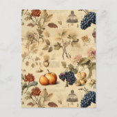 Bloemen Thanksgiving Patroon (4) Briefkaart (Voorkant)