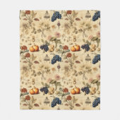 Bloemen Thanksgiving Patroon (4) Fleece Deken (Voorkant)