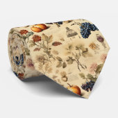 Bloemen Thanksgiving  Patroon (4) Stropdas (Opgerold)