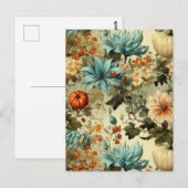 Bloemen Thanksgiving  Patroon (5) Briefkaart (Voorkant / Achterkant)