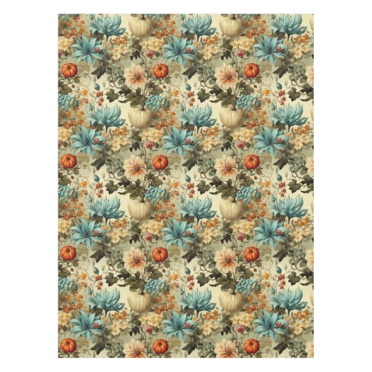 Bloemen Thanksgiving Patroon (5) Tafelkleed (Voorkant)